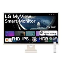 Monitor LG MyView Smart Tela IPS de 32” FHD WebOS ThinQ Home Air Play 2 Screen Share Bluetooth - 32SR50F-W 1