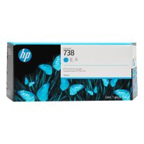 Cartucho de Tinta HP 738 Ciano PLUK 300ml 676M6A 1