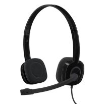 Headset Logitech H151 Preto estéreo analógico 981-000587 1