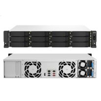 Storage NAS 12 Baias SATA TS-1232PXU-RP Qnap, Rede SFP+ 10GbE e 2,5GbE 1