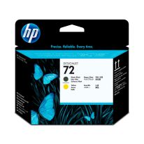 Cabeça de Impressão HP 72 Preto Mate/Amarelo PLUK C9384A 1